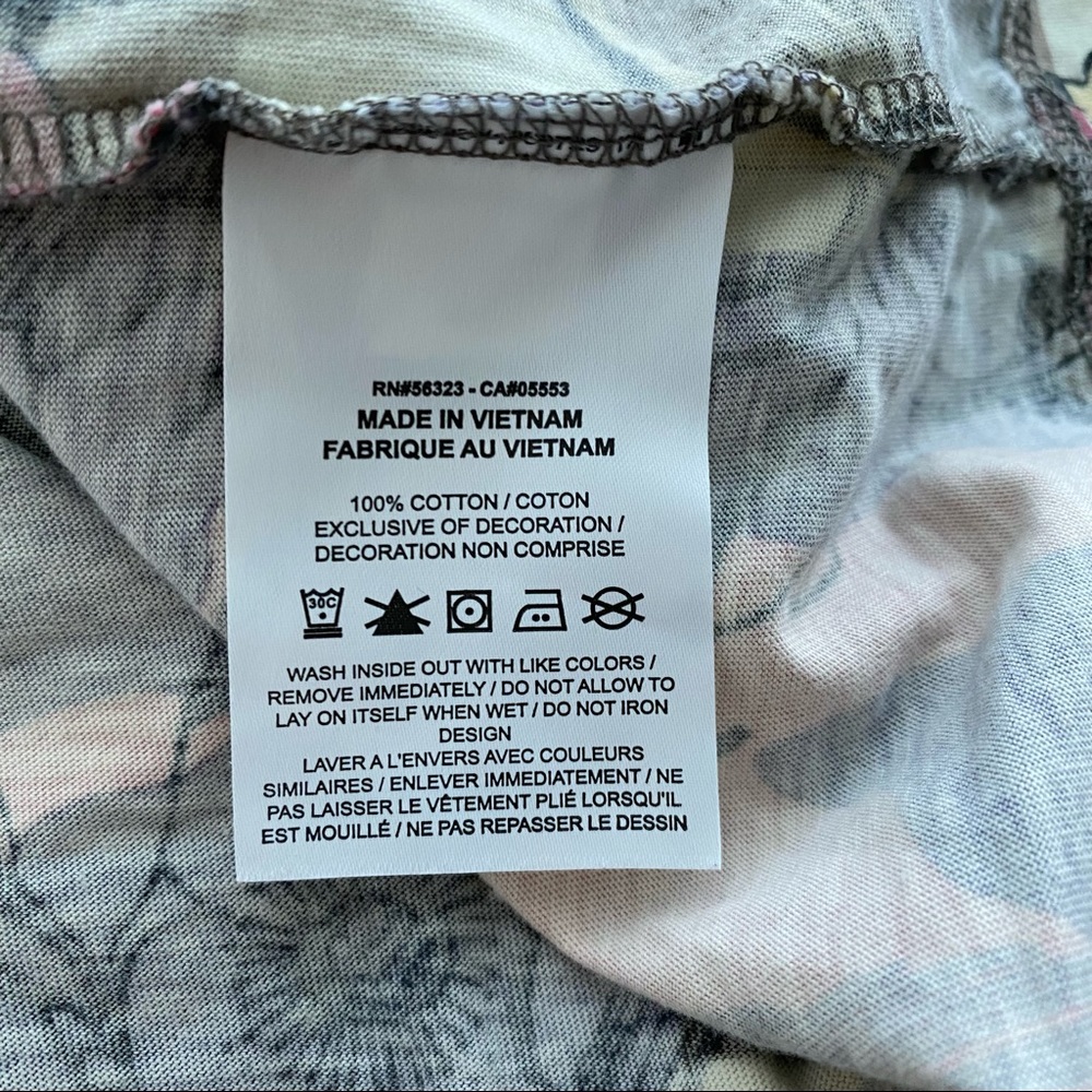 Nike Femme Short Sleeve Knit Top Floral Cropped Boxy Sporty Spring 1X - Picture 6 of 7